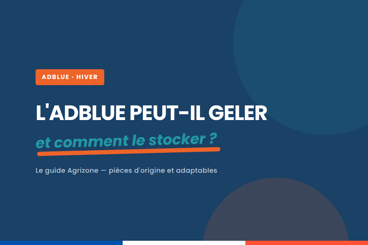AdBlue gel : l'AdBlue peut-il geler, et comment le stocker en hiver ?