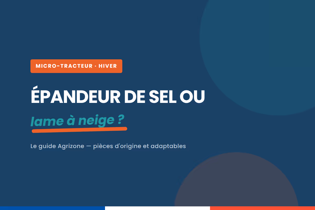 Quel épandeur de sel ou quelle lame à neige pour un micro-tracteur ?
