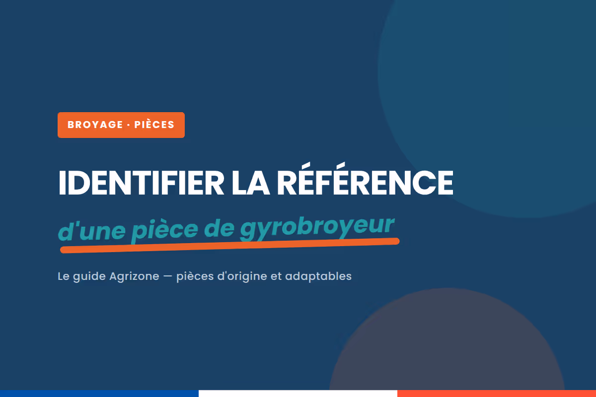Comment identifier le bon numéro de référence d'une pièce de gyrobroyeur ?