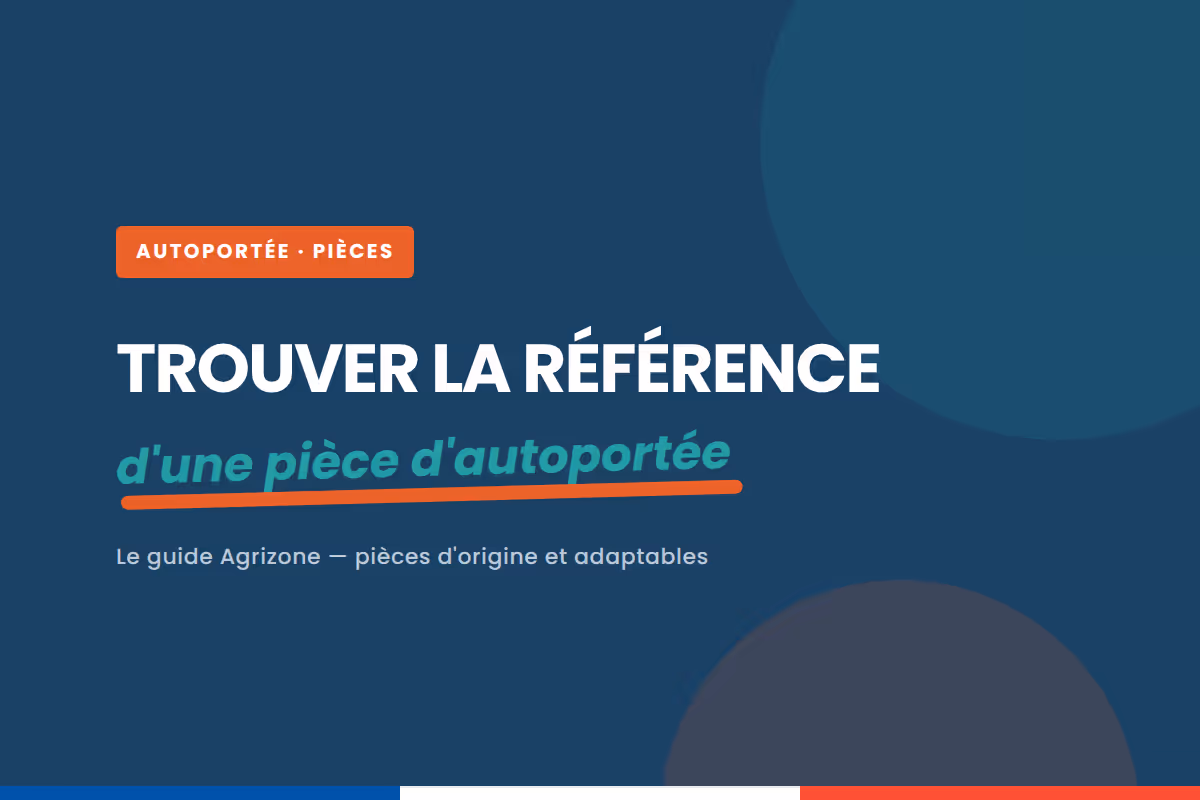 Comment trouver la référence d'une pièce de tondeuse autoportée ?