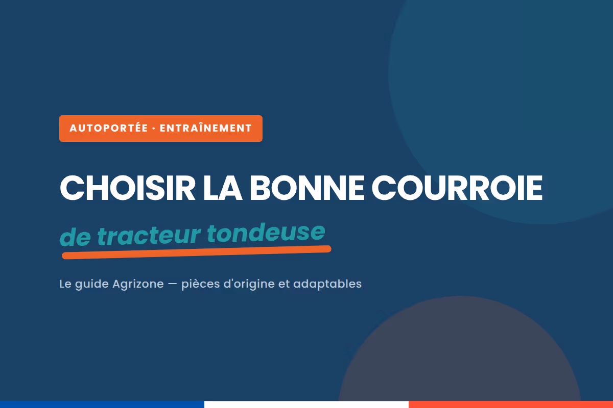 Comment choisir la bonne courroie de remplacement pour son tracteur tondeuse ?