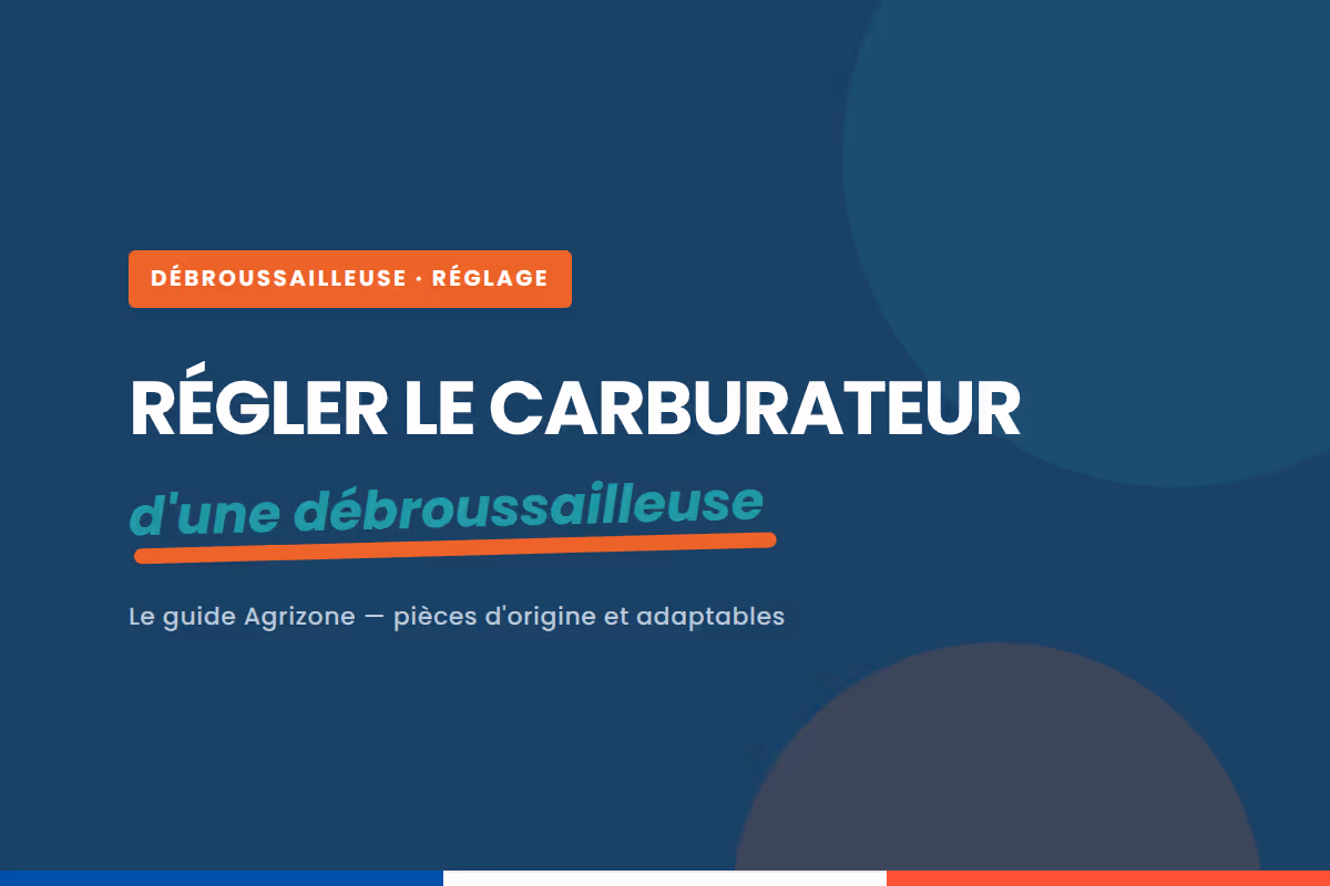 Comment régler le carburateur d'une débroussailleuse qui cale au ralenti ?