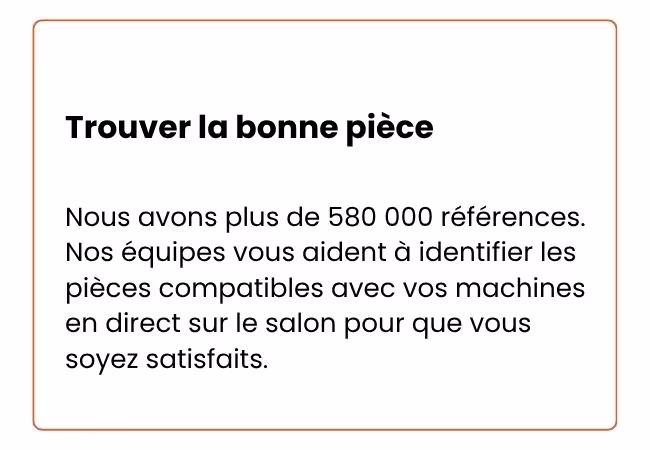 trouver la bonne pièce