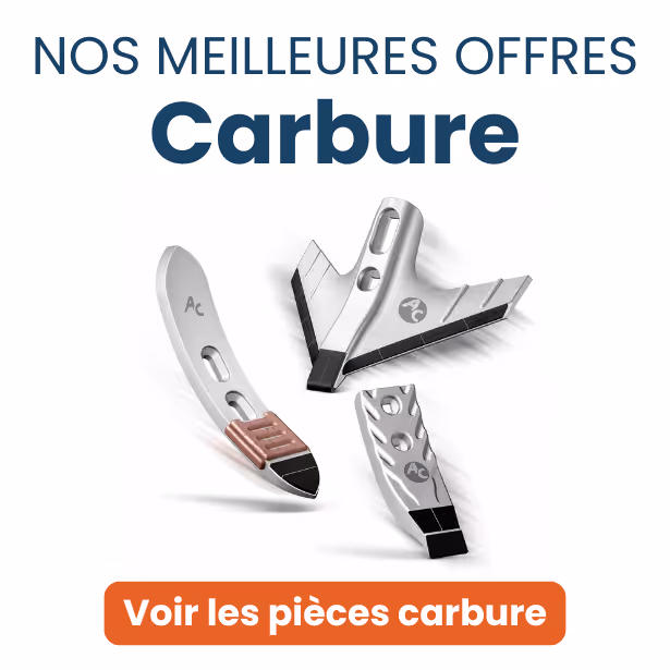 Slider pièce de carbure