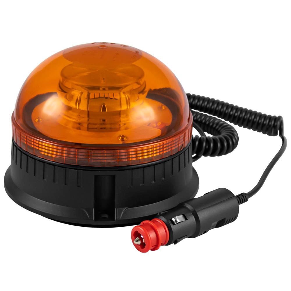 Gyrophare magnétique agricole tracteur LED orange 12 volts