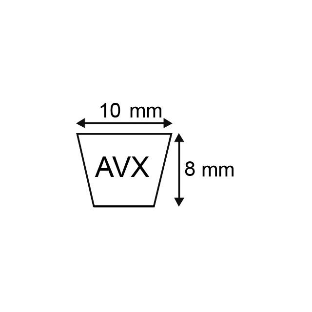 Courroie trapezoidale crantee 9,5x1500 la Courroie de coupe - AGZ000677706