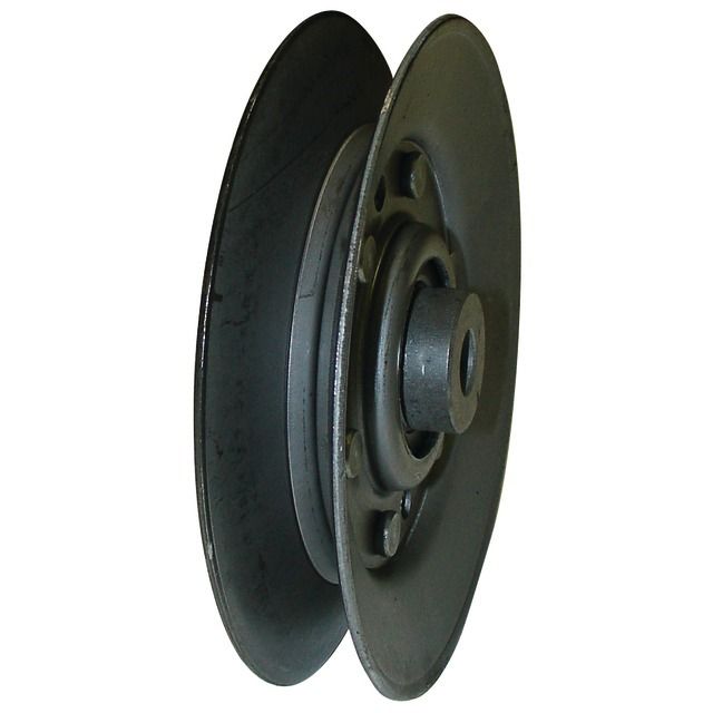 Poulie Aluminium 2 Gorges Pour Moteur électrique - Alésage 19mm, Profil La, Transmission Par Courroie