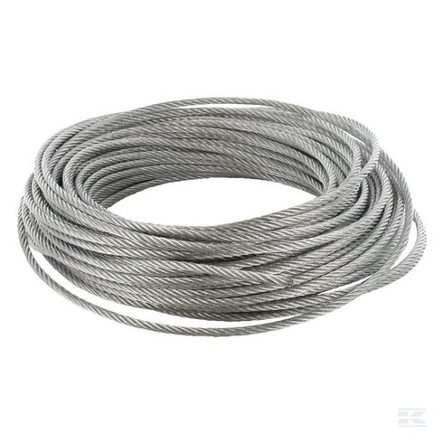 Câble en acier galvanisé 4 mm, 30m Câbles & accessoires - AGZ000584355