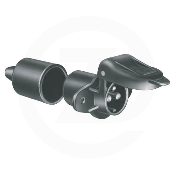 CONNECTEURS DE PRISE De Remorque 12V 3 Broches Prise Ronde 3 Pôles Pour