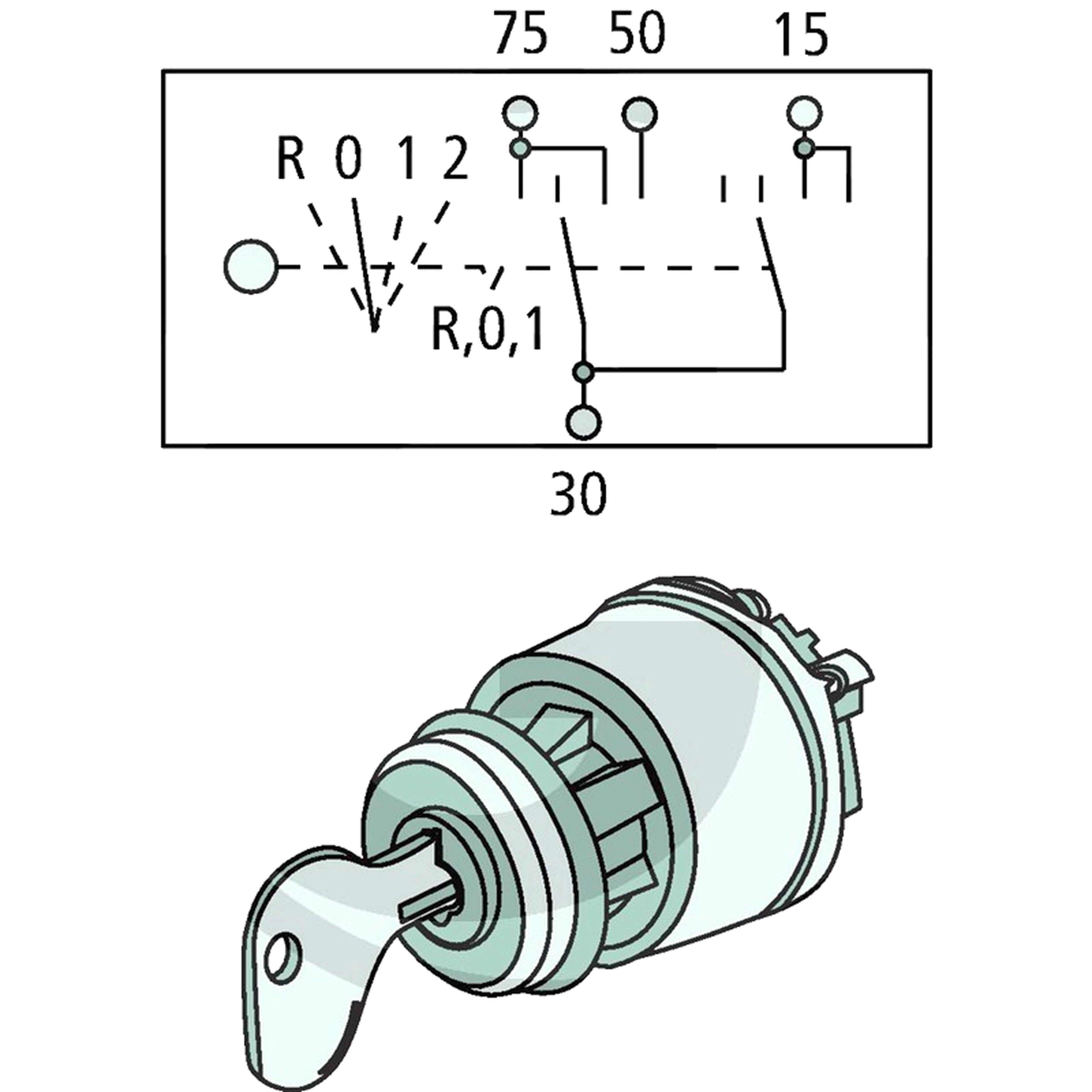 Contacteur de d marrage 12V 24V Bosch 0342309003