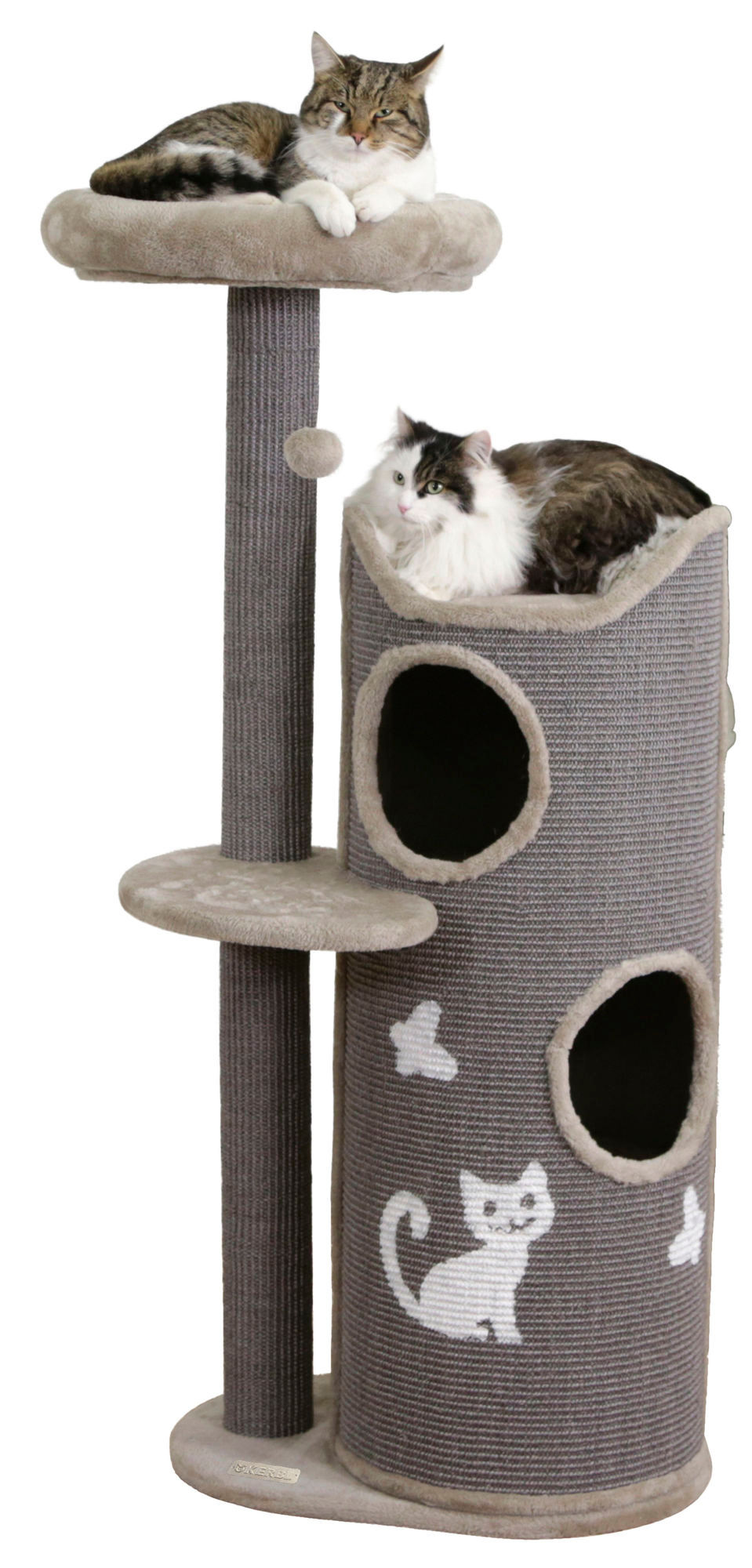 Arbre à chat Tiana gris, 130cm Arbre à chat AGZ000551619