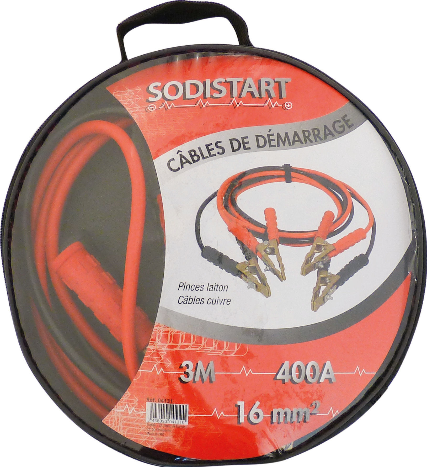 Cable demarrage 16mm2 3m pinces bronze 400a sachet Chargeurs & câbles de  batterie - AGZ000445924