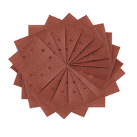1/4 feuille abrasive pour ponceuses vibrantes grain 150 - 8 perforations 115 x 140 mm. Multi-usages peinture / bois - à sec