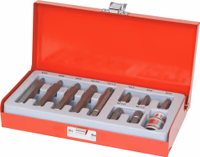 10 EMBOUTS XZN 1/2" + 1 ADAPTATEUR 1/2" - BOITIER METAL