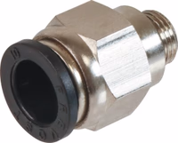 10 raccords 10mm g1/8 instantane droit male cylindrique