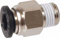 10 raccords 6mm r1/8 instantane droit male conique