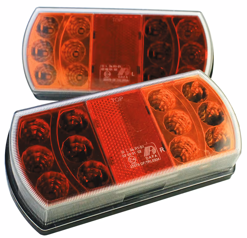 2 FEUX AR LED G/D 5F PRISE 5 PINS SOUS COQUE