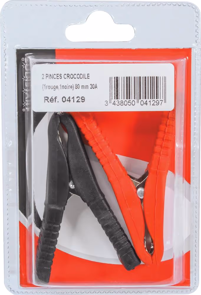 2 PINCES CROCODILE 30A 80MM/coque
