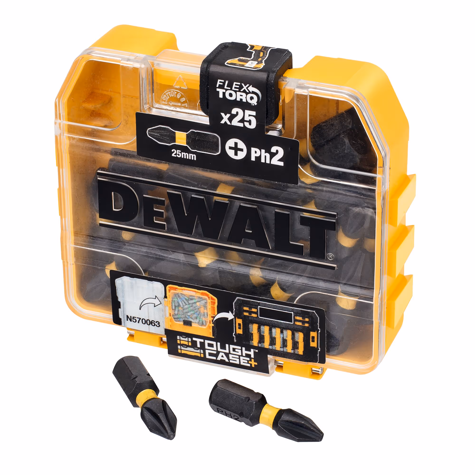 25 embouts de vissage impact-torsion PH2 en boite Tic Tac (commander par 21 pour obtenir le présentoir)