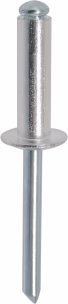 25 rivets alu/acier tp 6.4x18