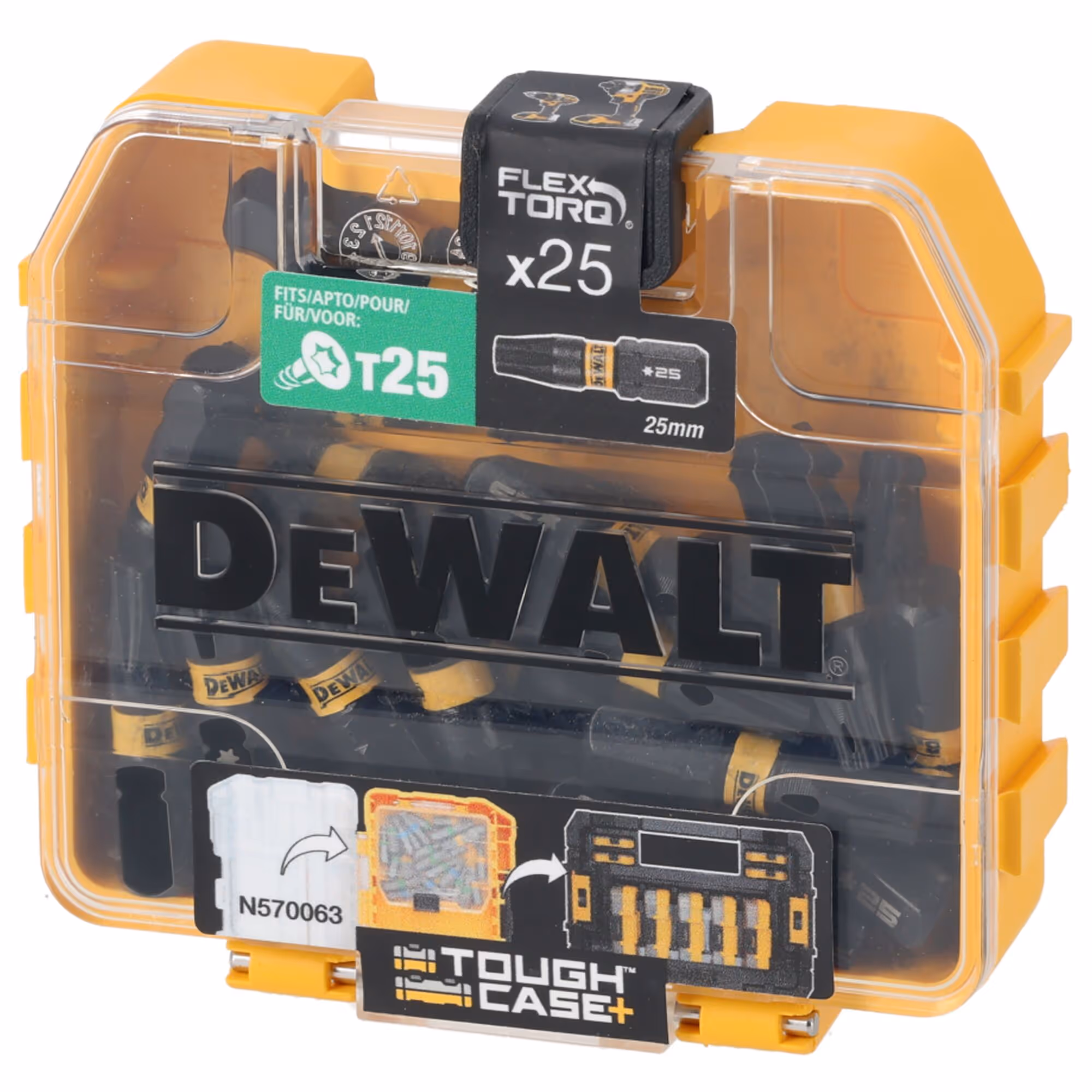 25 embouts de vissage impact-torsion T25 en boite Tic Tac (commander par 21 pour obtenir le présentoir)