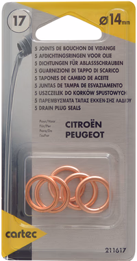 5 joints metalloplastique diam.14