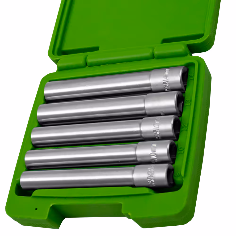 5 pièces de têtes hexagonales allongées 3/8"