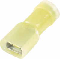 50 cosses fem 6.3x0.8 jaune isolees