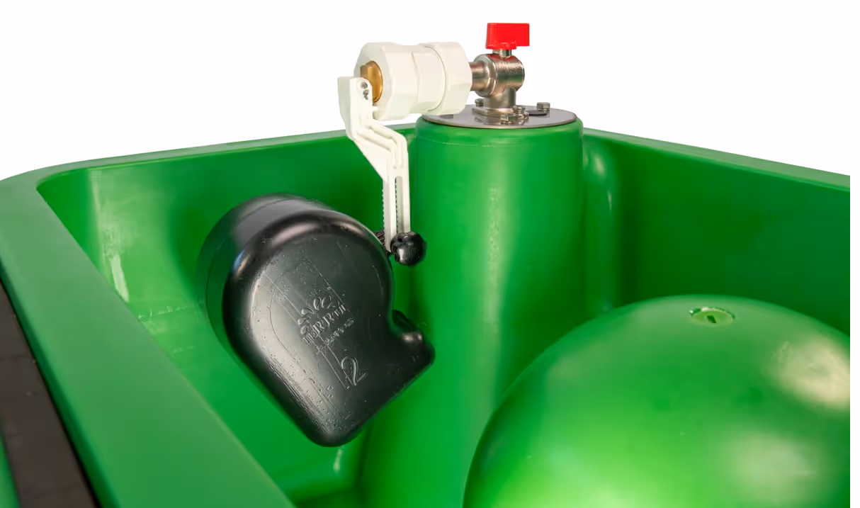 Abreuvoir antigel à boule ,1 boule Capacité 40 L, 10 - 25 animaux Raccord 3/4"