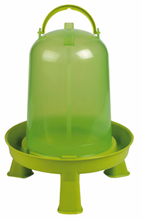 Abreuvoir avec pied vert pour poule 8L