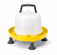 Abreuvoir avec  pieds et anses 5 L jaune