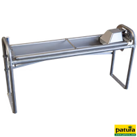 Abreuvoir basculant à cuve plate 1,5 m - contenu 55 l, pour fixation au sol Abreuvoir et console en inox