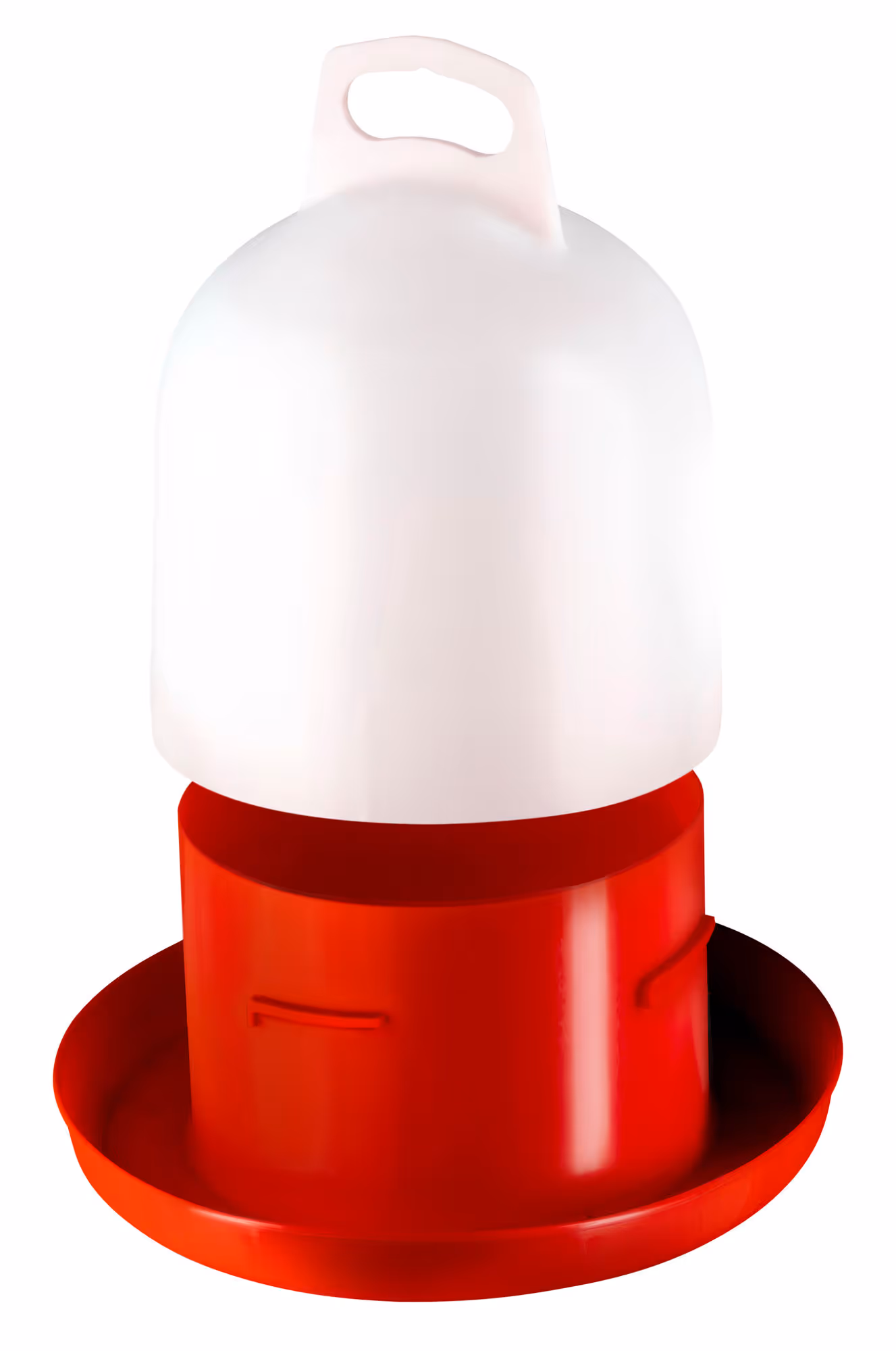 Abreuvoir double cylindre blanc/rouge, 3L