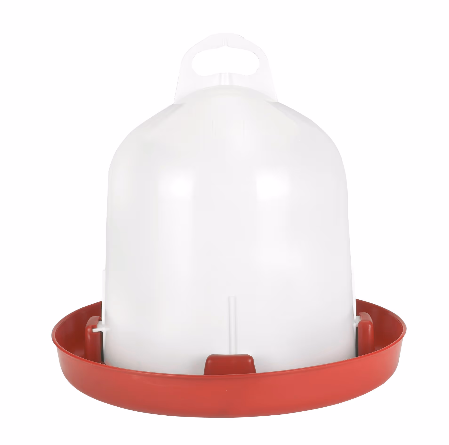 Abreuvoir double cylindre blanc/rouge, 6L