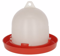 Abreuvoir PVC siphoïde rouge 3,5l