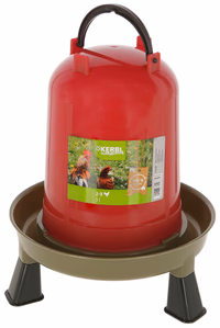 Abreuvoir recyclé avec pied pour poule, 3l