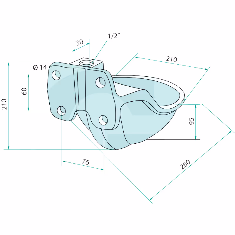 Abreuvoir Suevia Modele 60 fonte émaillé 100.0060