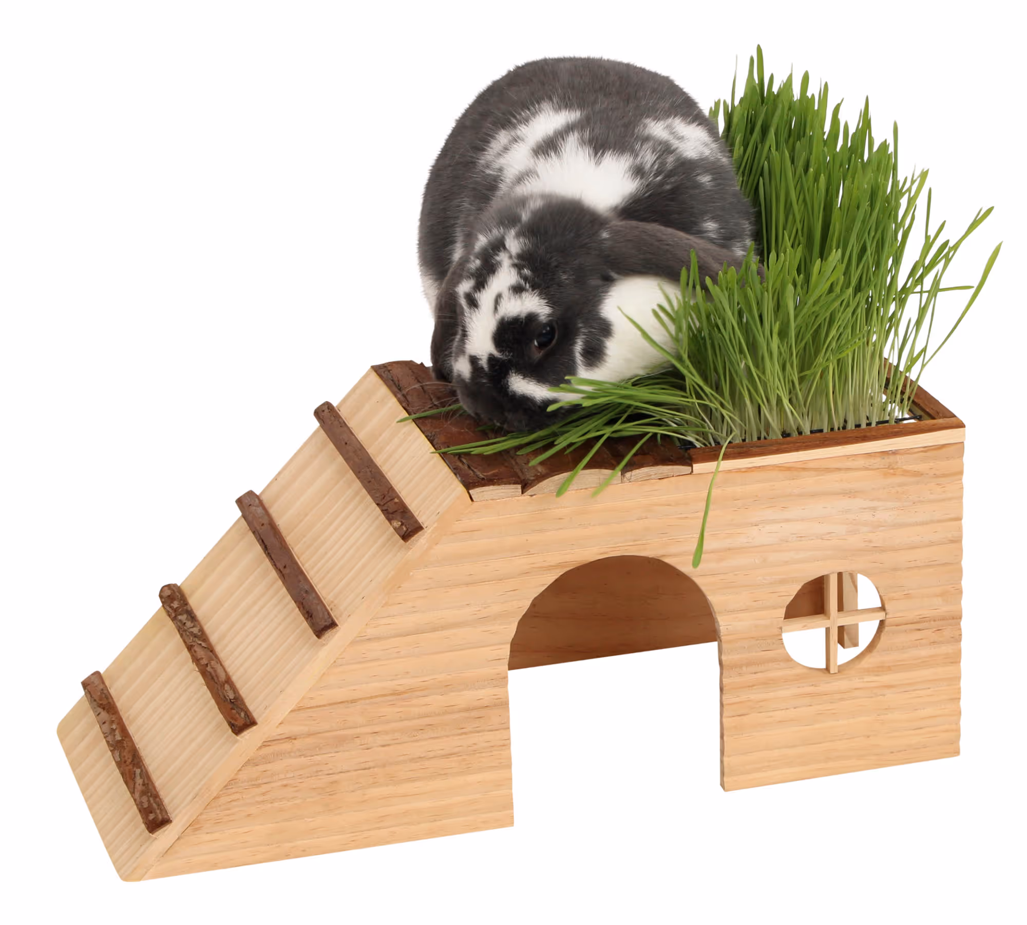 Abri pour rongeur Nature, avec rampe, 48X22X20cm