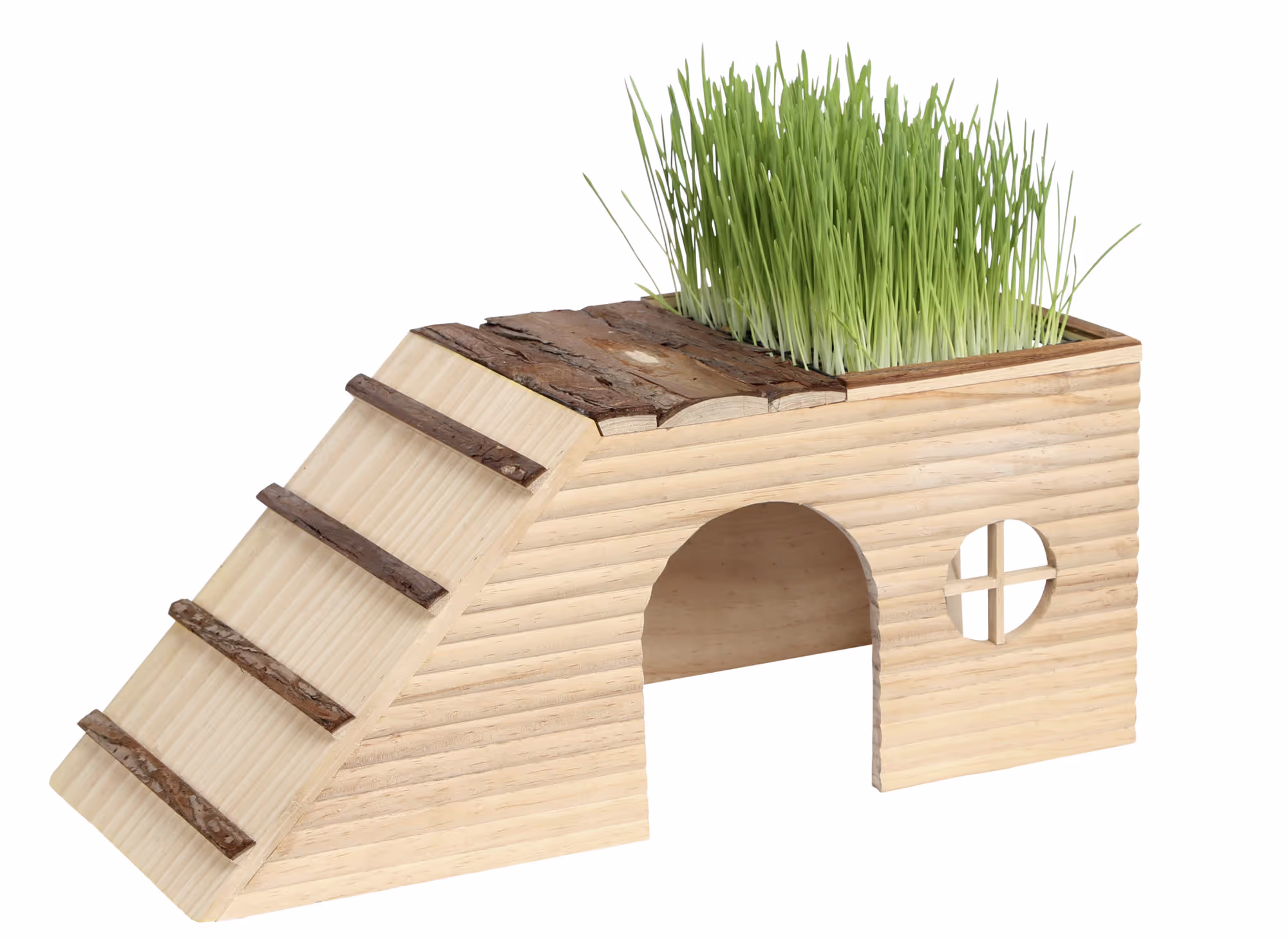 Abri pour rongeur Nature, avec rampe, 48X22X20cm