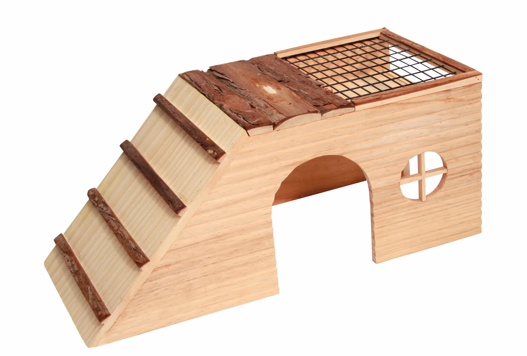 Abri pour rongeur Nature, avec rampe, 48X22X20cm