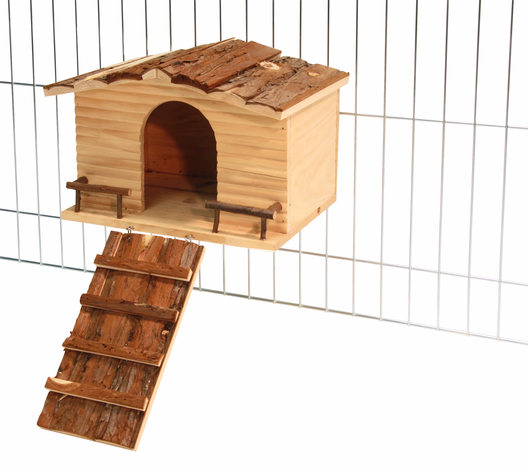 Abri pour rongeur Nature fixation grille, 31X22,5X20cm