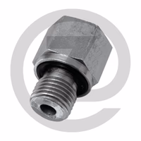 AD 1/4 MGCY x 3/8 FG L=36 - adaptateur droit