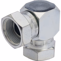 Adaptateur coude avec 2x ecrou 3/4 BSP