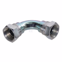 Adaptateur coude avec 2x ecrou 3/4 BSP