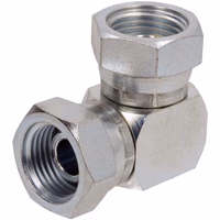 Adaptateur coude avec 2x ecrou 5/8 BSP