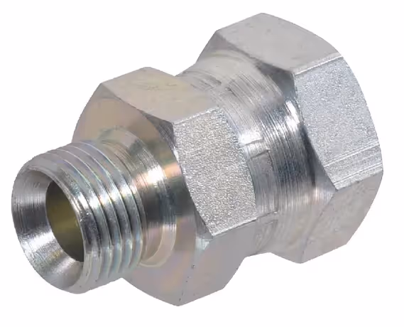 Adaptateur droit mâle femelle tournant 5/8'' - 1/2'' BSP