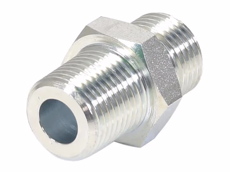 Adaptateur hydraulique 1/2'' BSP mâle x 1/2'' BSPT mâle