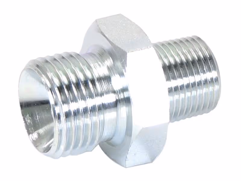 Adaptateur hydraulique 1/2'' BSP mâle x 3/8'' BSPT mâle