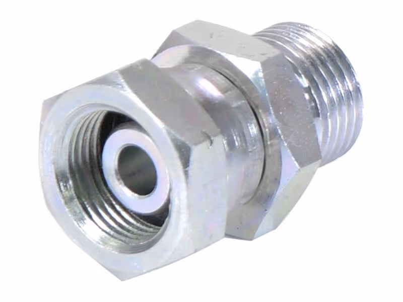 Adaptateur hydraulique 1/2'' BSP mâle x M20 x 1.50 Métriques Femelle pivotante