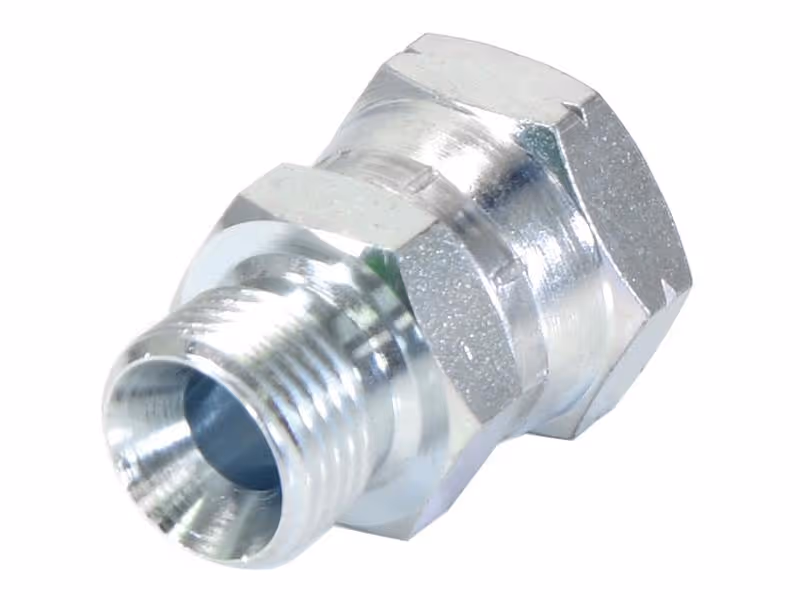 Adaptateur hydraulique 1/2'' BSP mâle x M24 x 1.50 Métriques Femelle pivotante